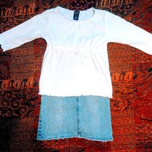 Girls gap shirt /skirt bundle